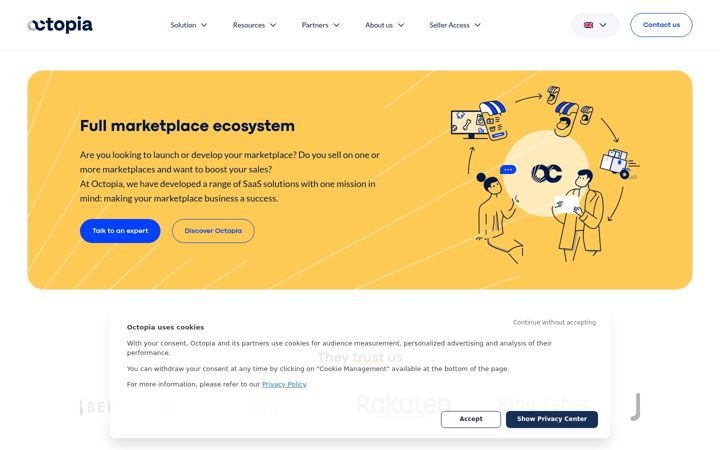 Screenshot of octopia.com
