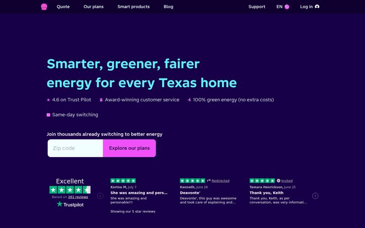 Screenshot of octopusenergy.com