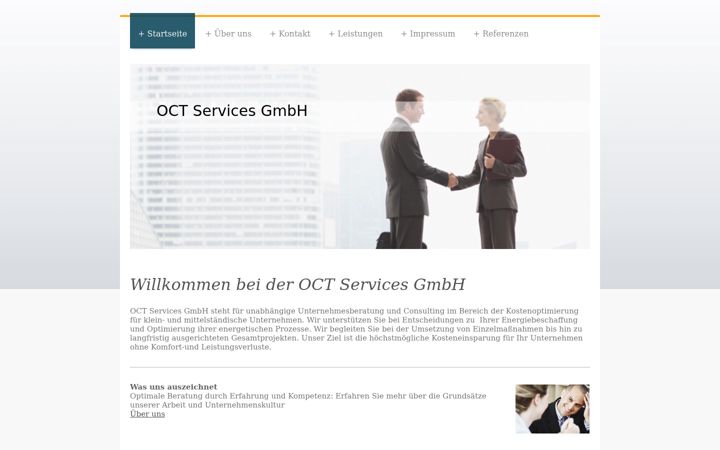 Skjámynd af octs.de