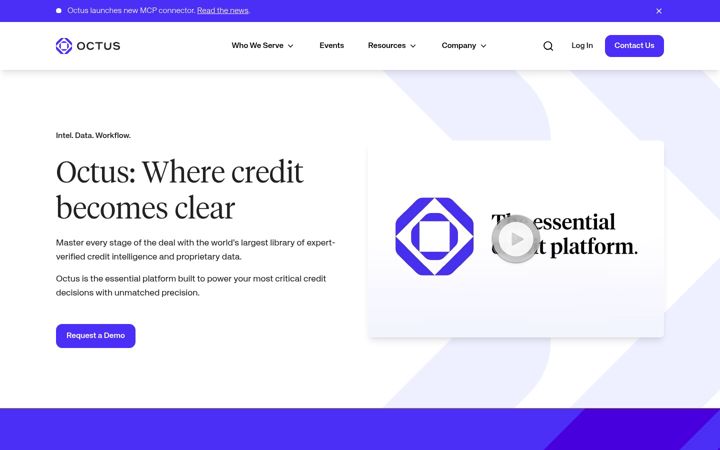 Screenshot of octus.com