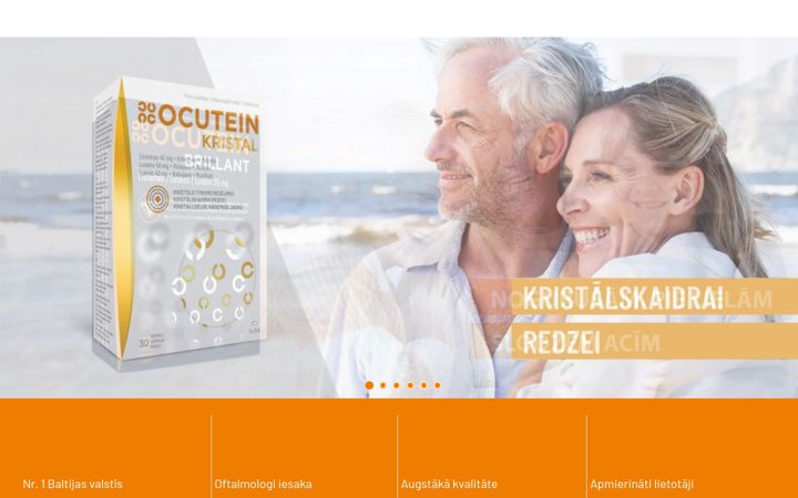 Screenshot of ocutein.lv