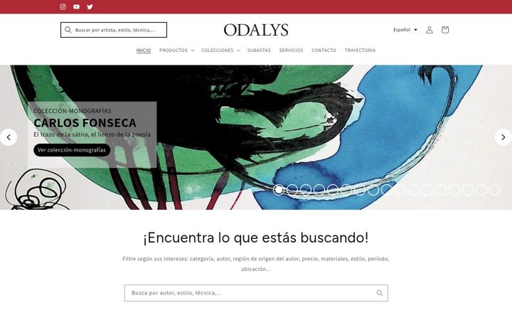 Screenshot of odalys.com