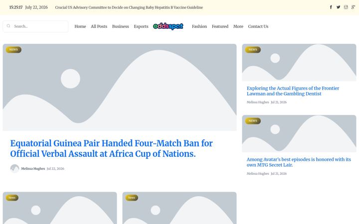 Screenshot of oddsspot.nl