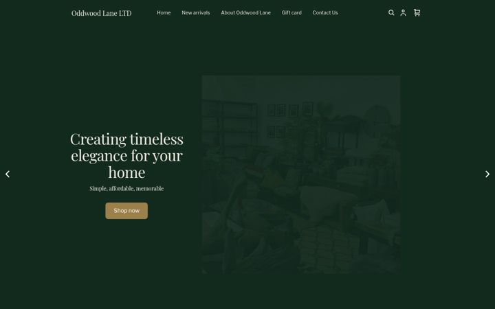 Captura de ecrã de oddwoodlane.com