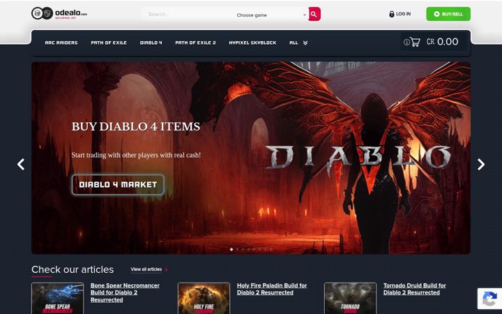 Screenshot of odealo.com