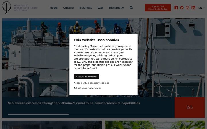 Screenshot of odessa-journal.com