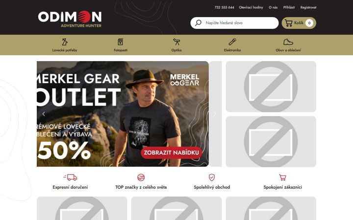 Screenshot von odimon.cz