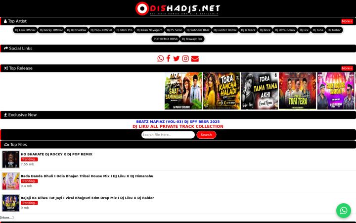 Screenshot of odishadjs.net