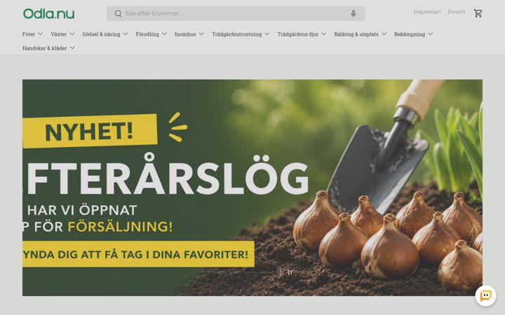 Screenshot di odla.nu