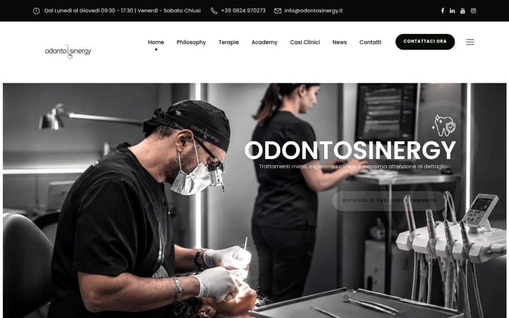 Screenshot of odontosinergy.it