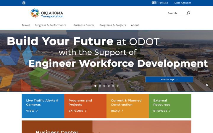 Screenshot of odot.org