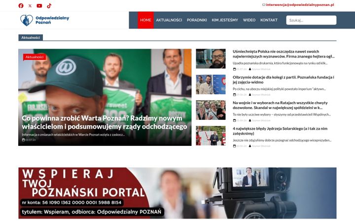 Skärmbild av odpowiedzialnypoznan.pl