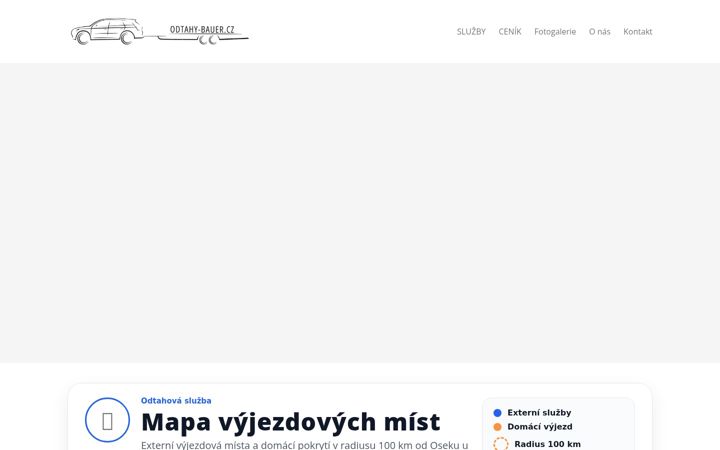 Screenshot του odtahy-bauer.cz