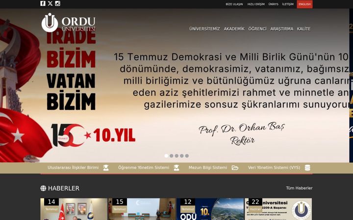 Screenshot von odu.edu.tr