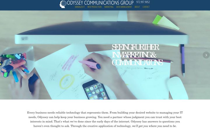 Screenshot of odysseyisp.net