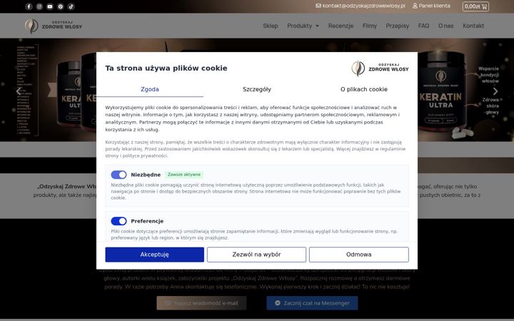 Screenshot του odzyskajzdrowewlosy.pl