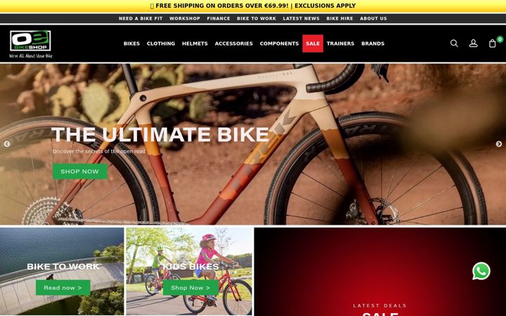 Képernyőkép: oebikes.ie