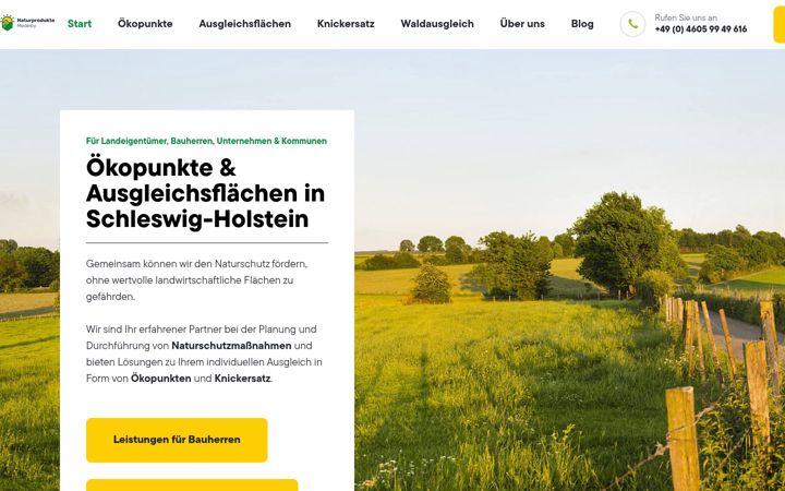 Screenshot von oekopunkte.sh