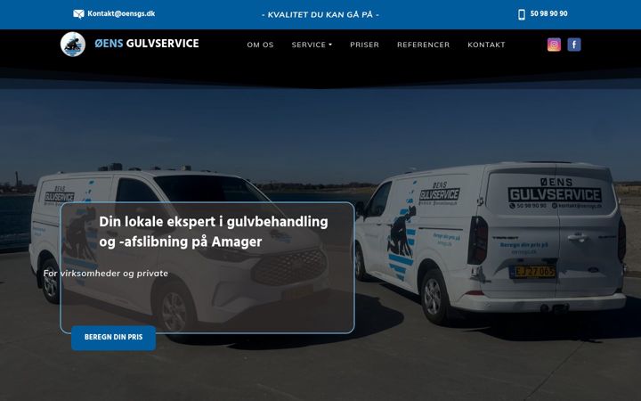 Screenshot stránky oensgs.dk