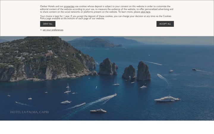 Screenshot of oetkercollection.com