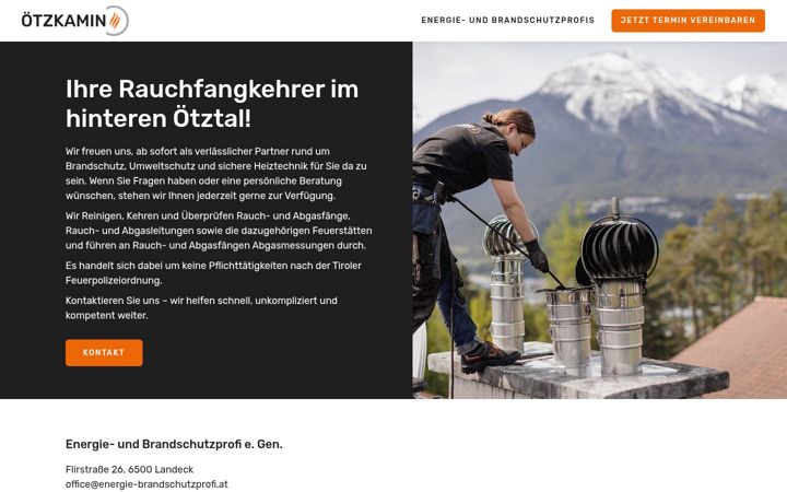 Screenshot of oetzkamin.at