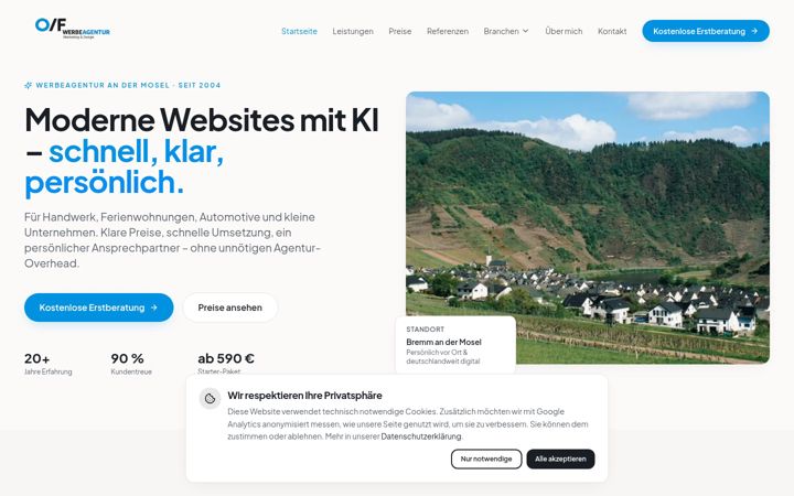 Skærmbillede af of-werbeagentur.de