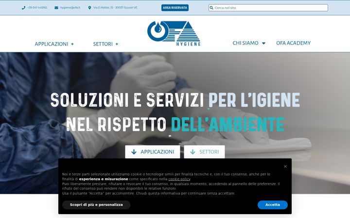 Екранна снимка на ofahygiene.it
