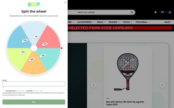 Screenshot of ofertasdepadel.com