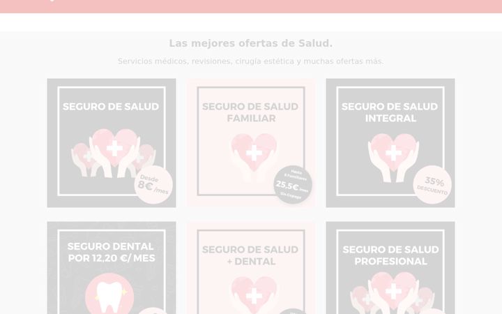 Screenshot of ofertasdesalud.es