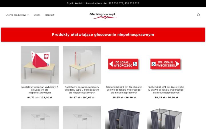 Skærmbillede af ofertawyborcza.pl