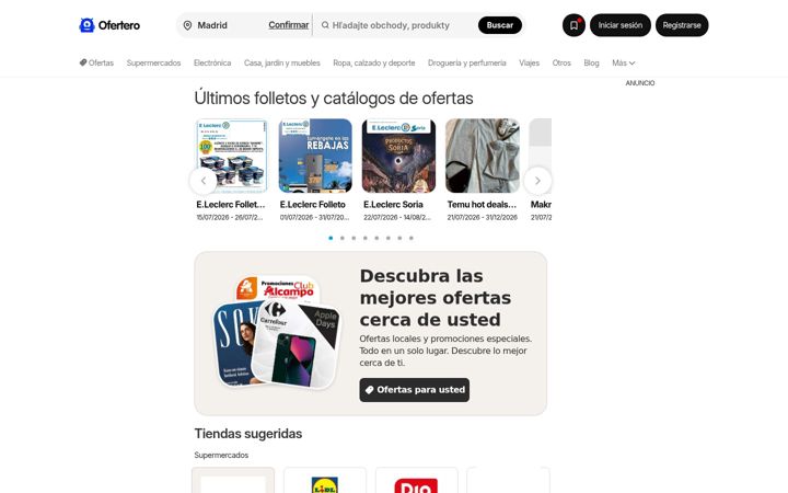 Ekrano kopija ofertero.es