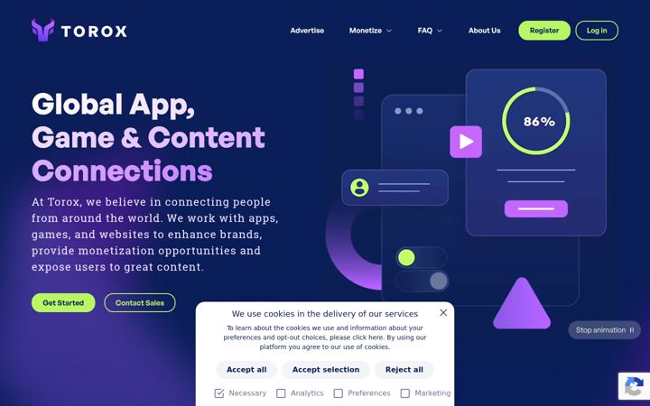 Screenshot of offertoro.com