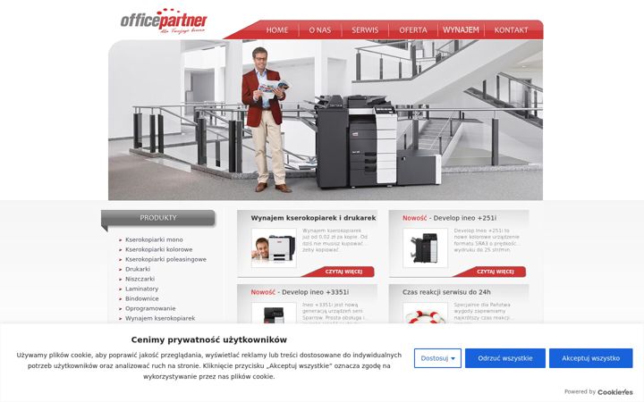Screenshot stránky office-partner.pl