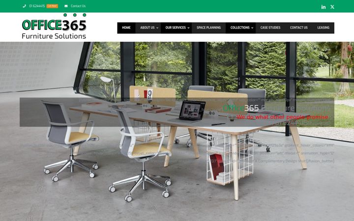 Snímek obrazovky office365furniture.ie