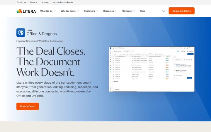 Screenshot of officeanddragons.com