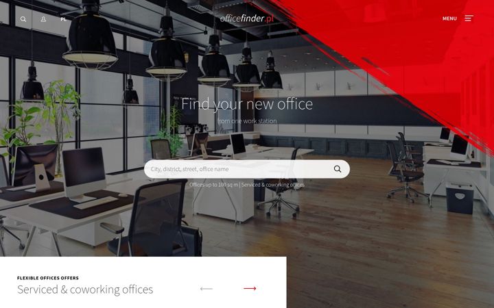 Képernyőkép: officefinder.pl