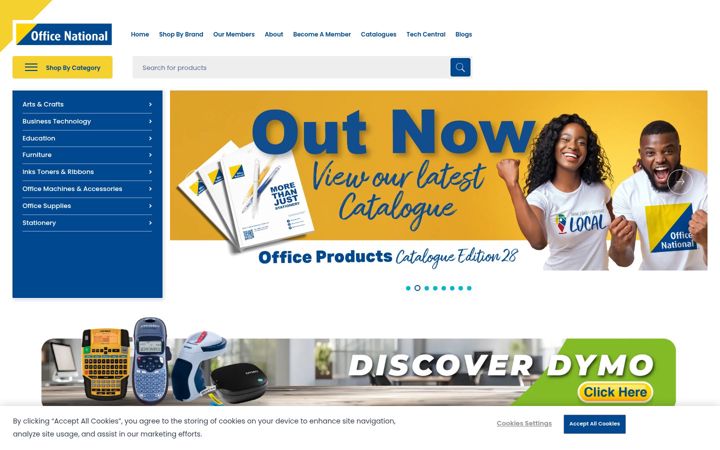 Screenshot of officenational.co.za