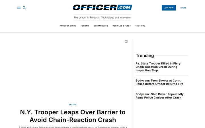Screenshot of officer.com