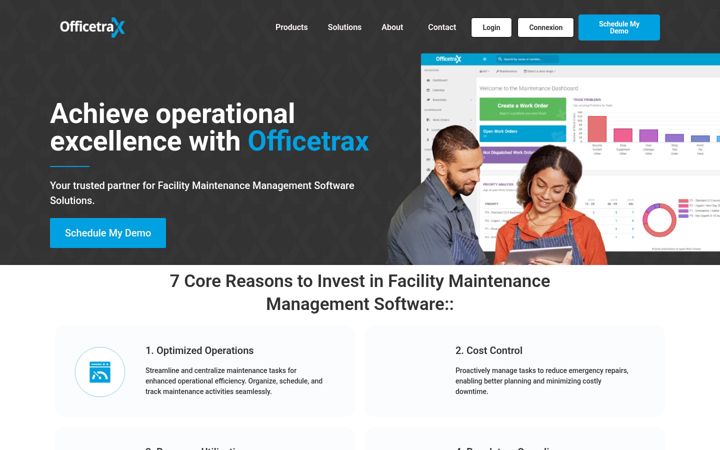 Screenshot of officetrax.com