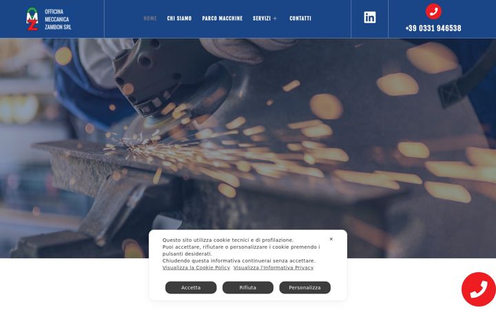 Screenshot of officinameccanicazambon.com