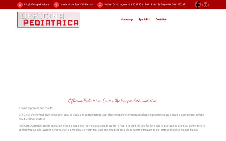 Screenshot di officinapediatrica.it