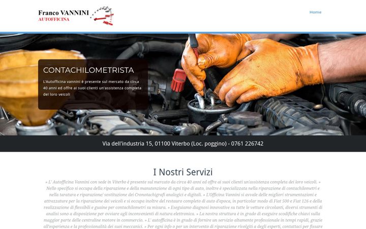 Screenshot of officinavannini.it
