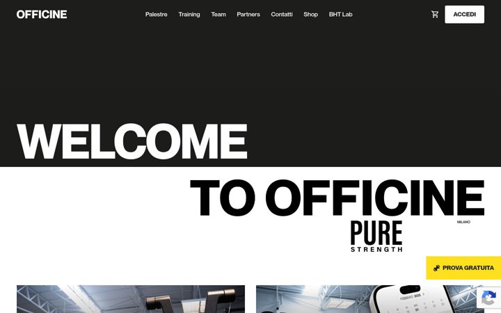 Screenshot di officinehub.com