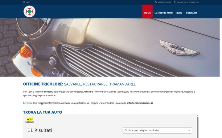 Screenshot of officinetricolore.it
