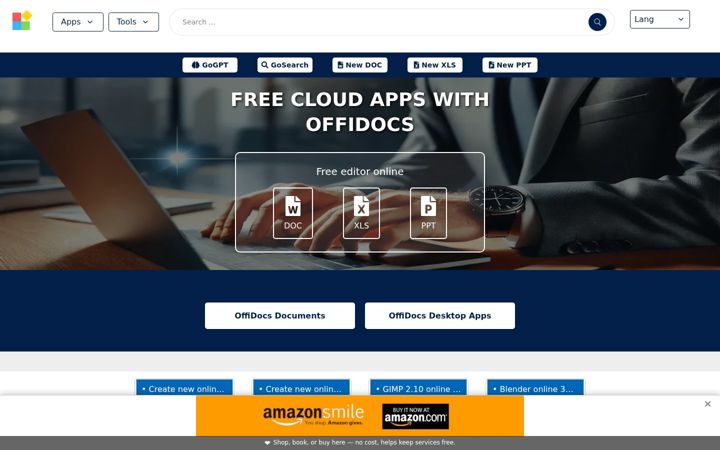 Екранна снимка на offidocs.com