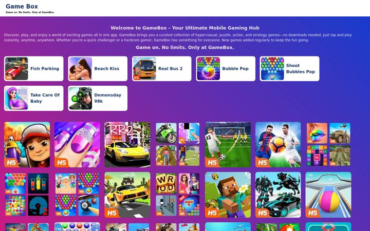 Screenshot of offlineminigame.com
