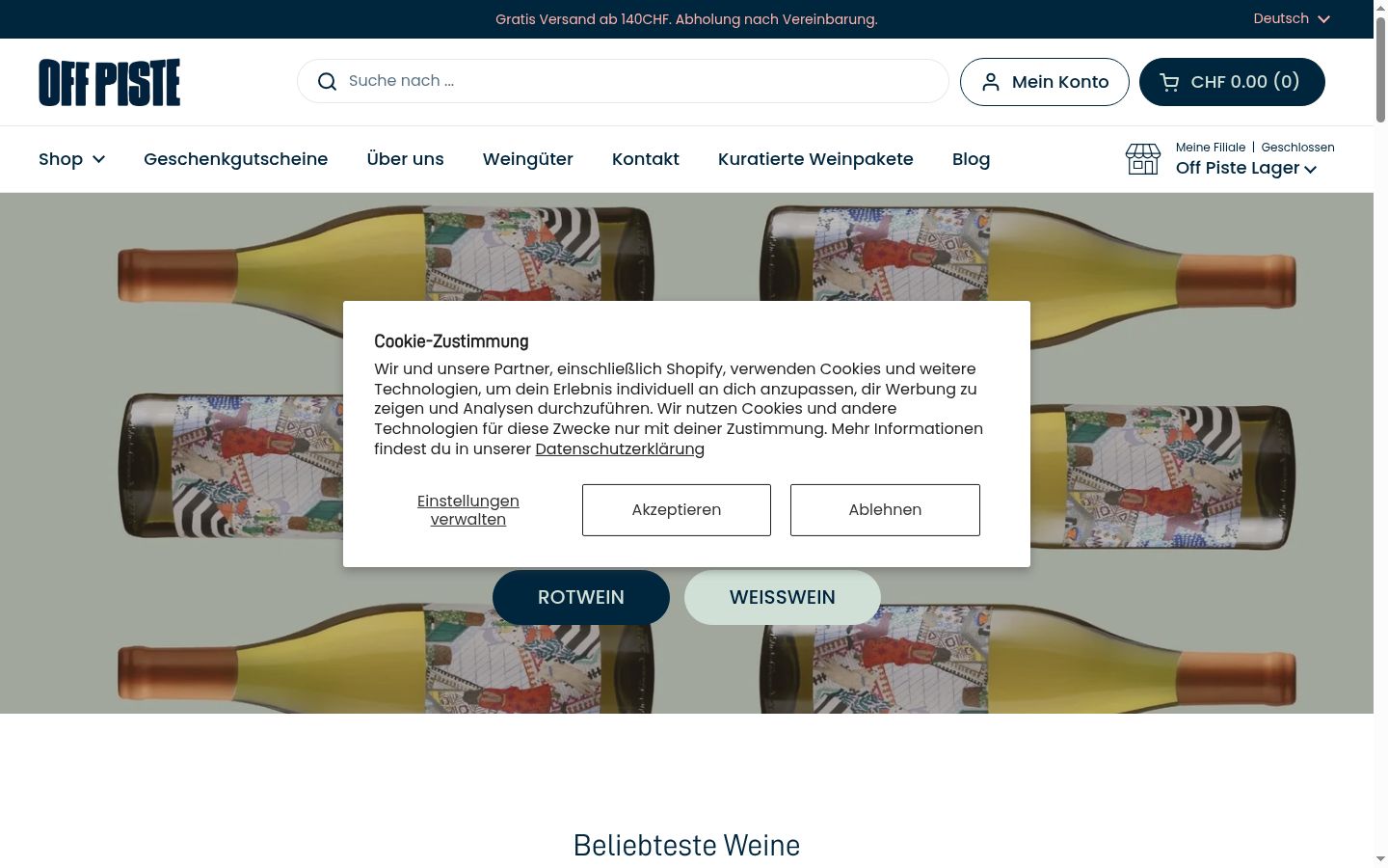 Sutikimo reklamjuostės, rodytos prieš bet kokią sąveiką, ekrano kopija