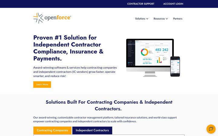 Screenshot of oforce.com