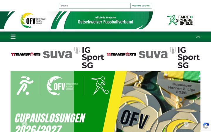 Screenshot of ofv.swiss