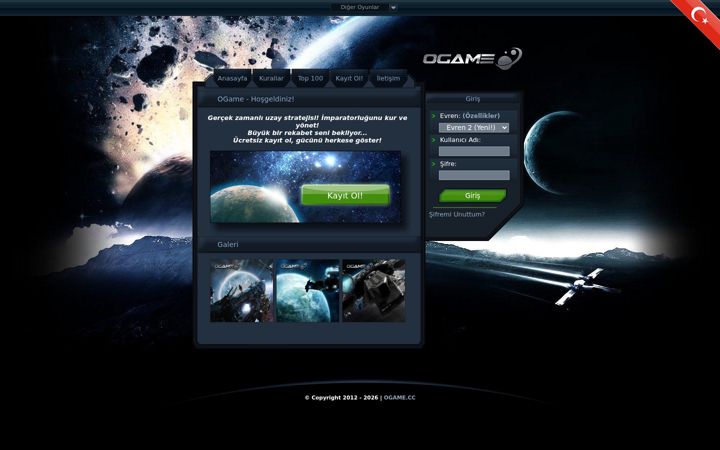 Screenshot of ogame.cc